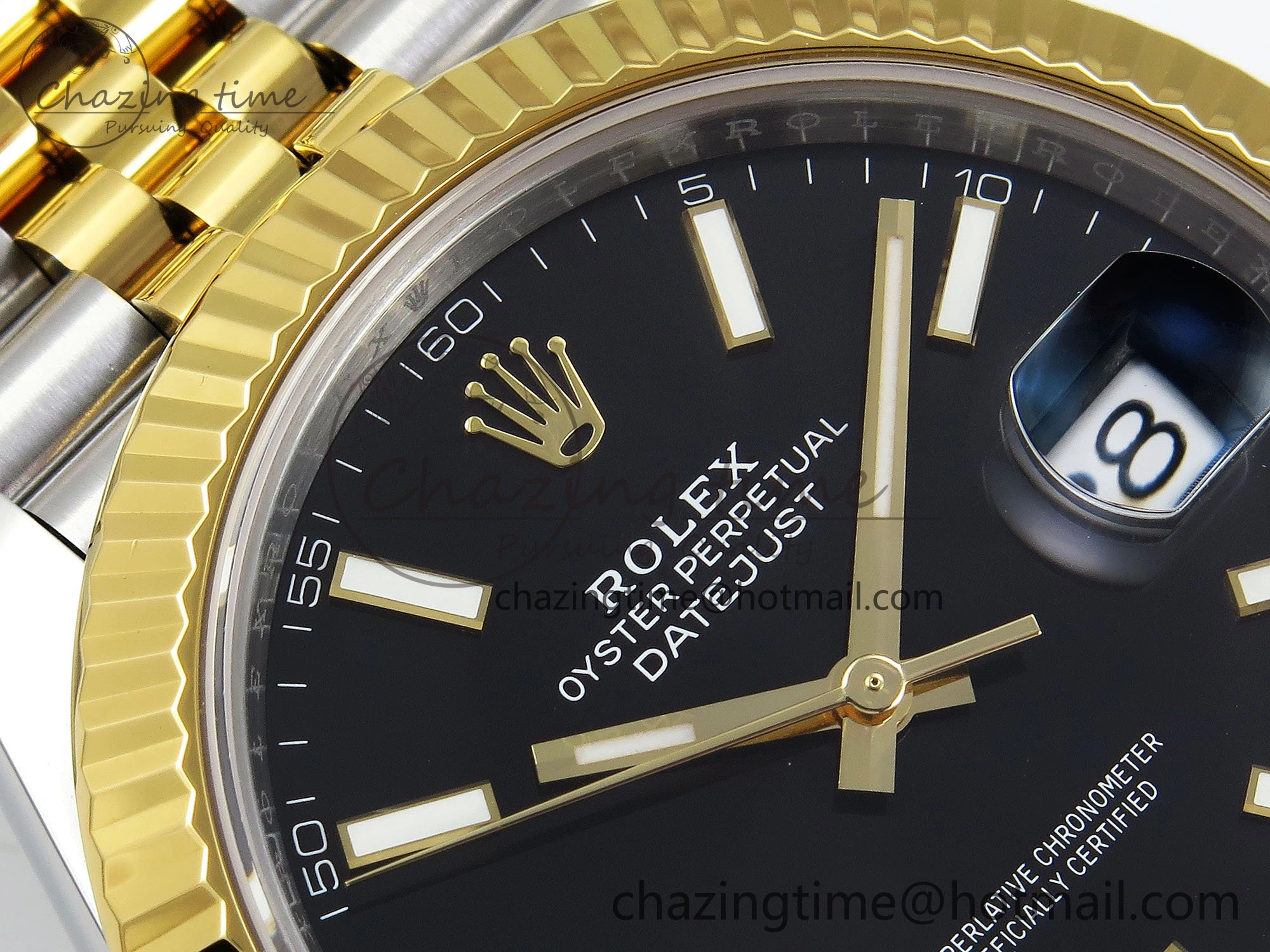 DateJust 41 126333 904L SS VSF 1:1 Best Edition Black Stick Dial on Jubilee Bracelet VS3235