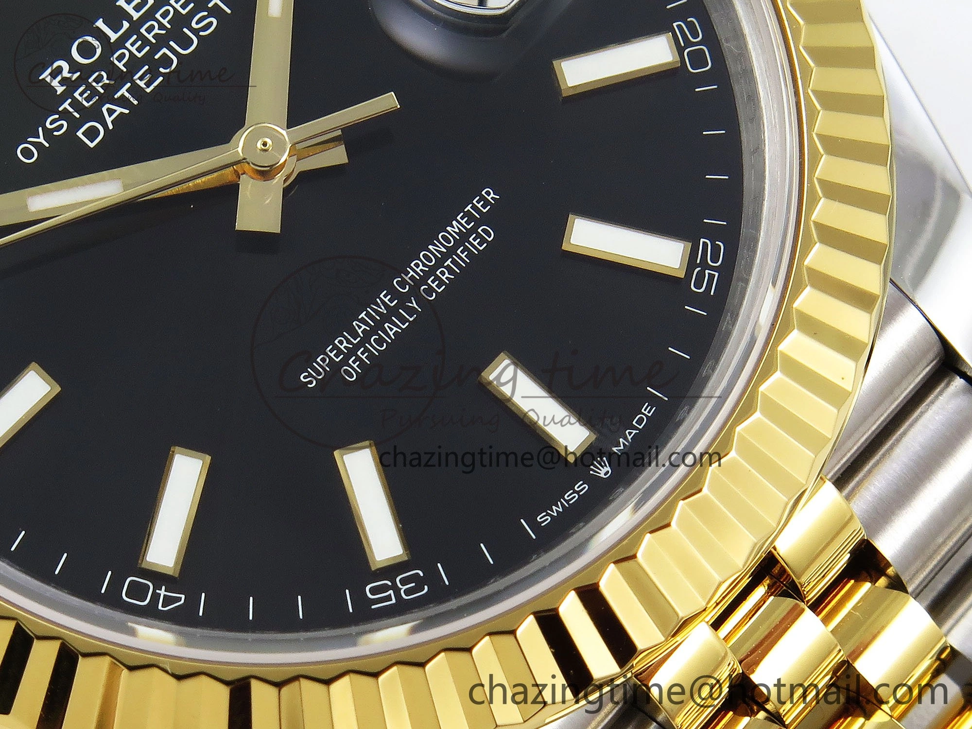 DateJust 41 126333 904L SS VSF 1:1 Best Edition Black Stick Dial on Jubilee Bracelet VS3235