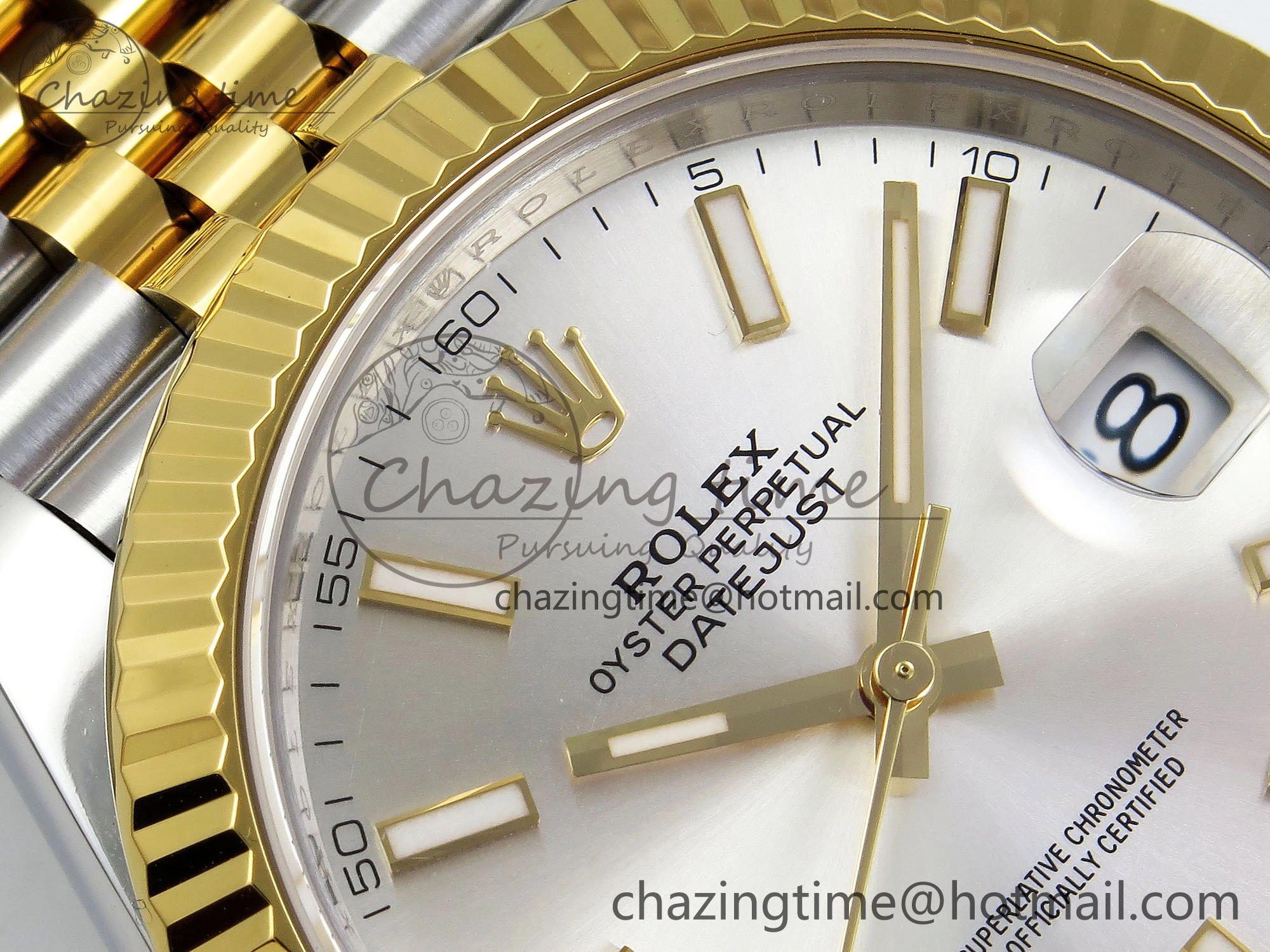 DateJust 41 126333 904L SS VSF 1:1 Best Edition Silver Stick Dial on Jubilee Bracelet VS3235