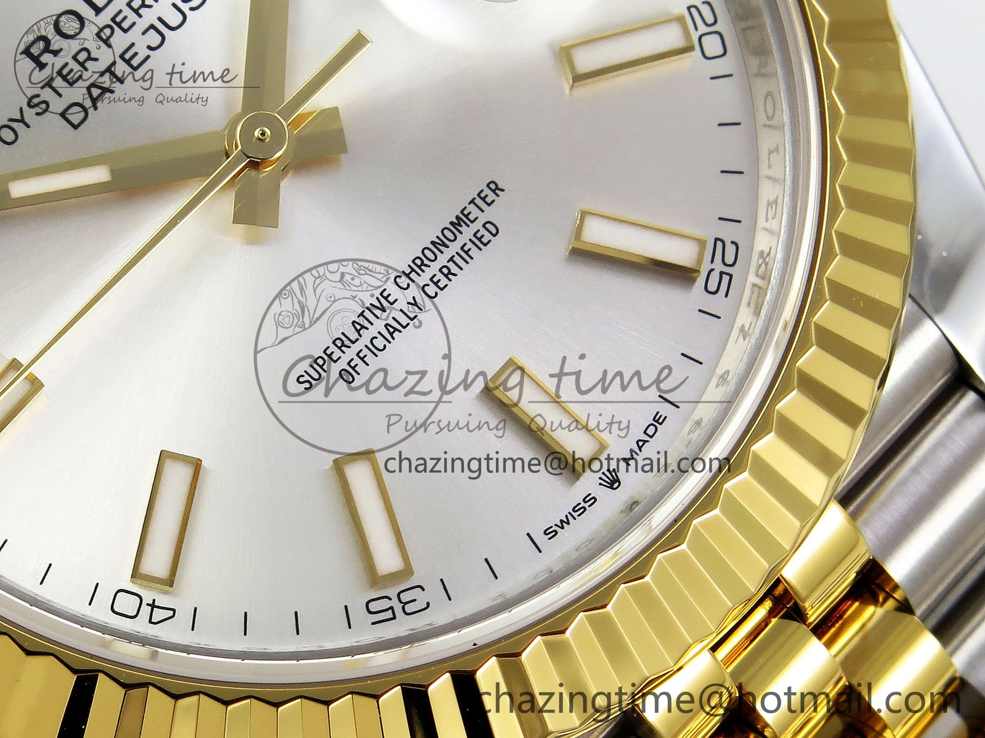 DateJust 41 126333 904L SS VSF 1:1 Best Edition Silver Stick Dial on Jubilee Bracelet VS3235