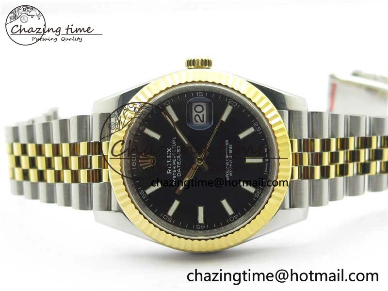 DateJust 41 126333 904L SS YG VSF 1:1 Best Edition Black Dial on 904L Jubilee Bracelet VS3235