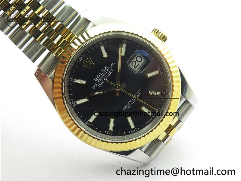 DateJust 41 126333 904L SS YG VSF 1:1 Best Edition Black Dial on 904L Jubilee Bracelet VS3235