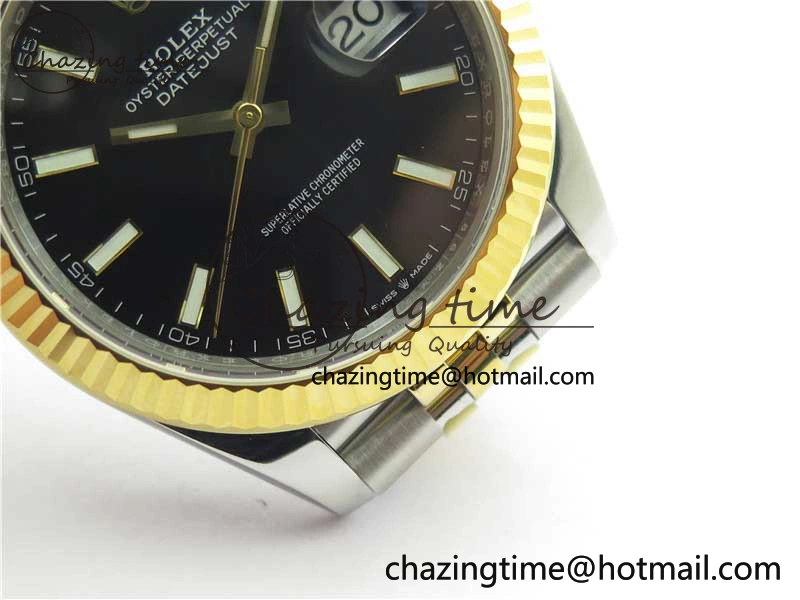 DateJust 41 126333 904L SS YG VSF 1:1 Best Edition Black Dial on 904L Jubilee Bracelet VS3235