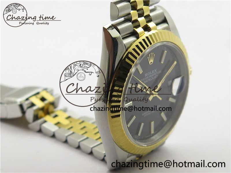 DateJust 41 126333 904L SS YG VSF 1:1 Best Edition Black Dial on 904L Jubilee Bracelet VS3235