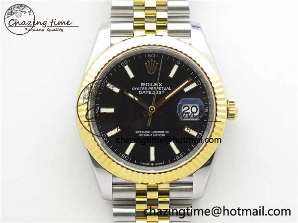 DateJust 41 126333 904L SS YG VSF 1:1 Best Edition Black Dial on 904L Jubilee Bracelet VS3235