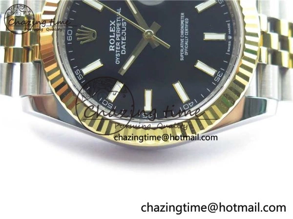 DateJust 41 126333 904L SS YG VSF 1:1 Best Edition Black Dial on 904L Jubilee Bracelet VS3235