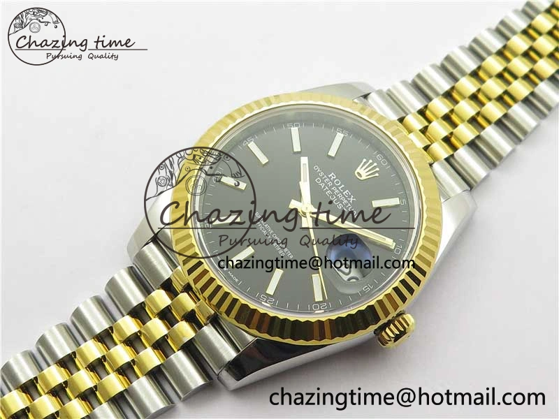 DateJust 41 126333 904L SS YG VSF 1:1 Best Edition Black Dial on 904L Jubilee Bracelet VS3235