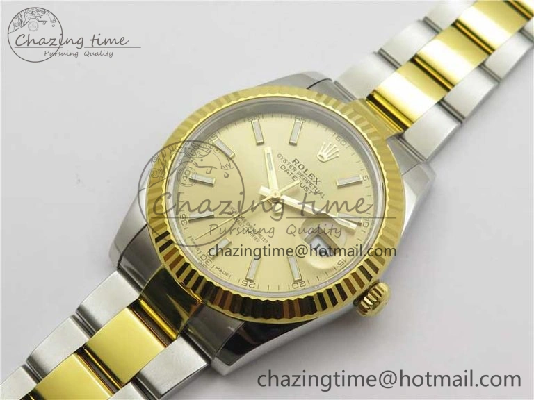 DateJust 41 126333 904L SS YG VSF 1:1 Best Edition YG Dial on Oyster Bracelet VS3235