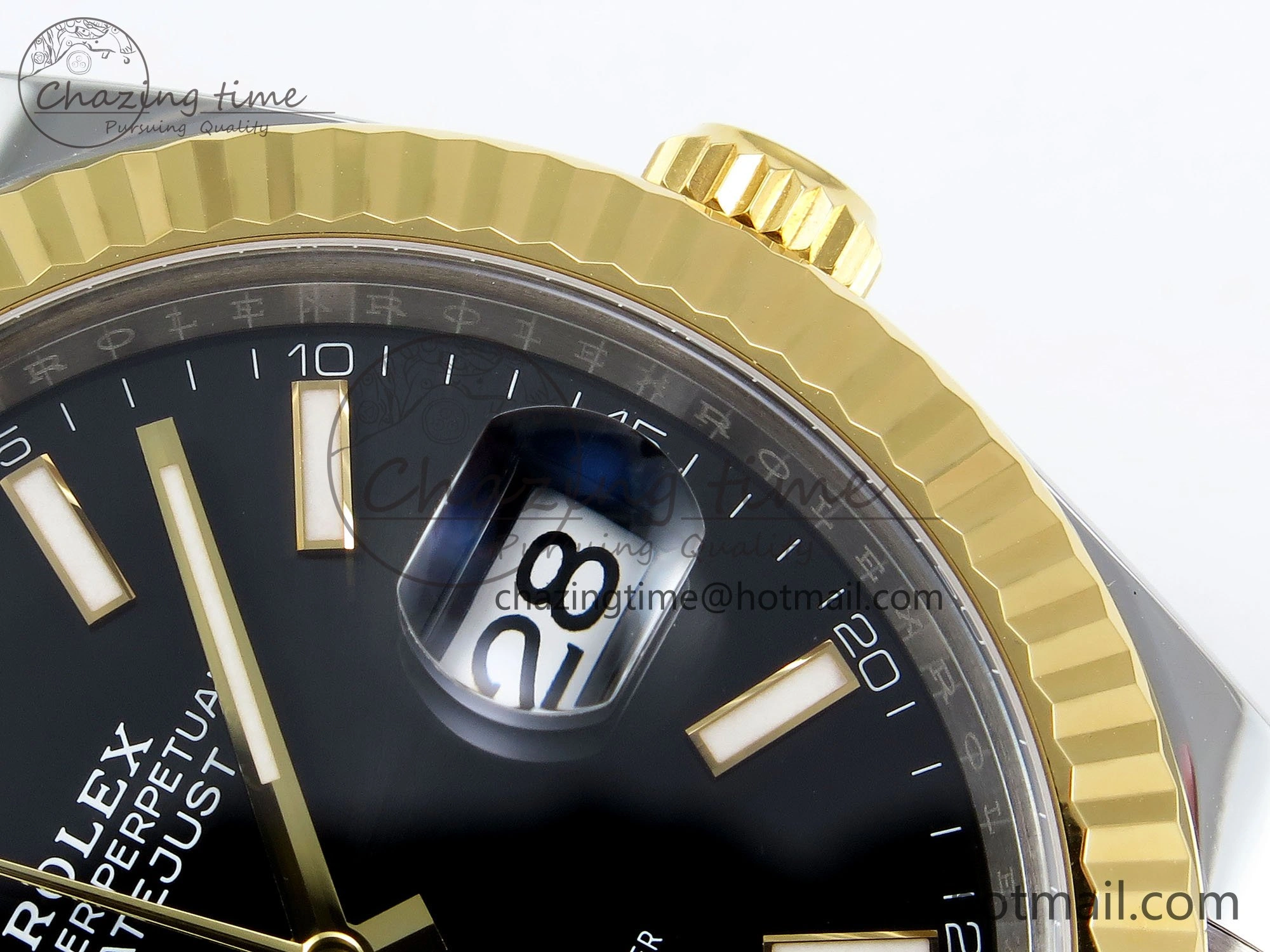 DateJust 41 126333 Clean 1:1 Best Edition 904L Steel Black Stick Dial on SS YG Jubilee Bracelet VR3235