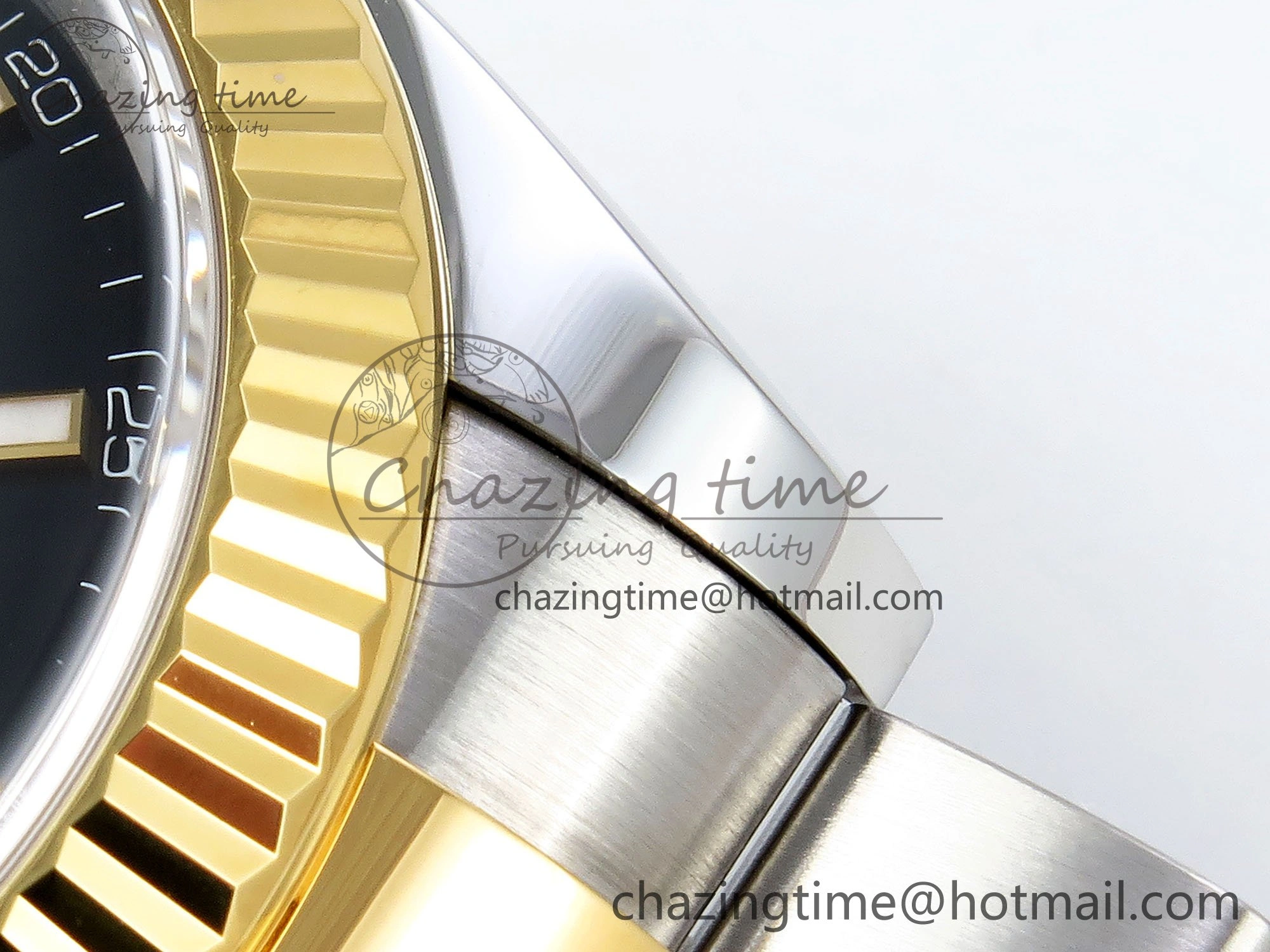 DateJust 41 126333 Clean 1:1 Best Edition 904L Steel Black Stick Dial on SS YG Oyster Bracelet VR3235