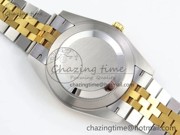DateJust 41 126333 Clean 1:1 Best Edition 904L Steel Gray Dial Green Roman Marker on SS YG Jubilee Bracelet VR3235