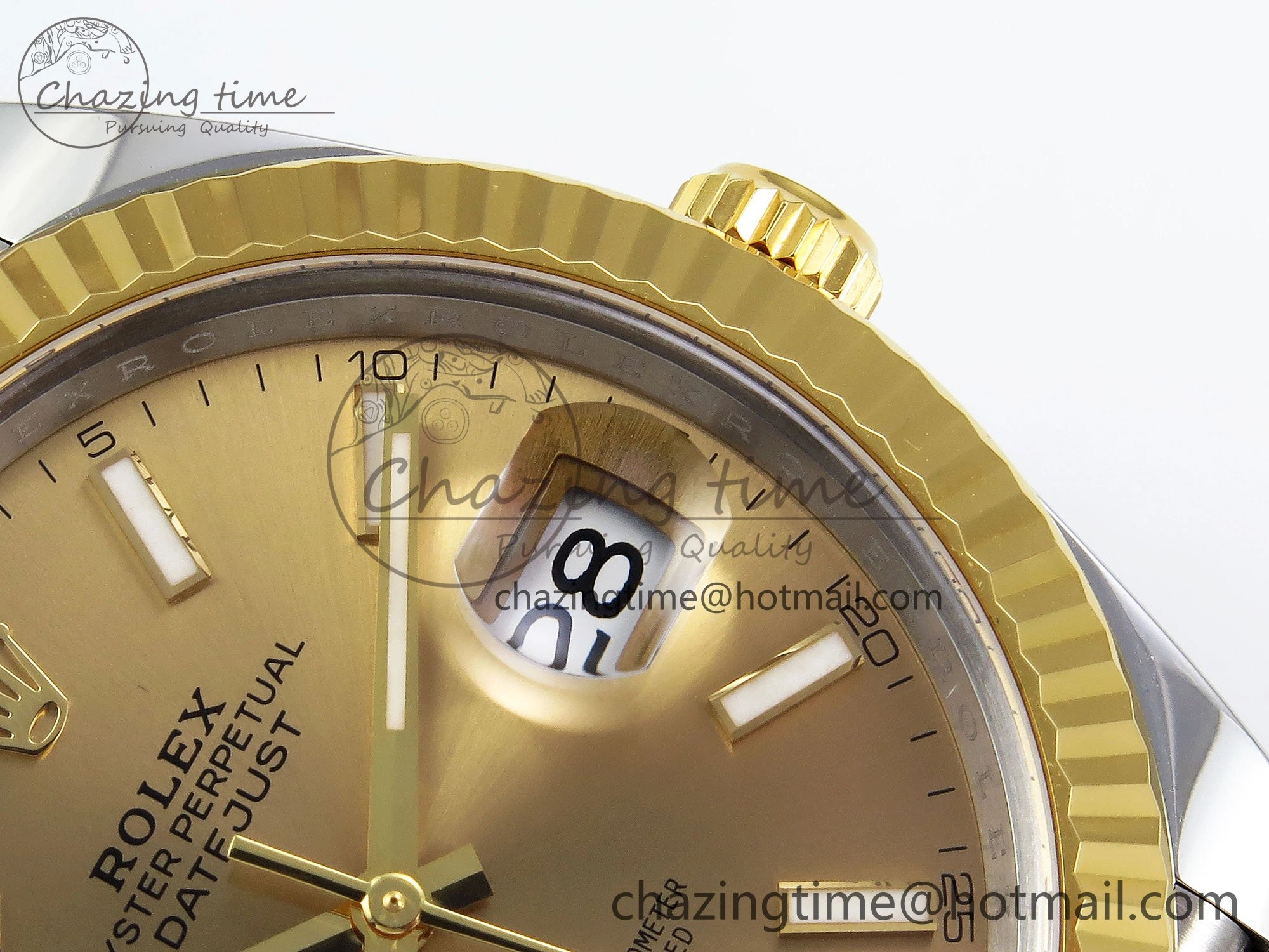 DateJust 41 126333 Clean 1:1 Best Edition 904L Steel YG Stick Dial on SS YG Jubilee Bracelet VR3235