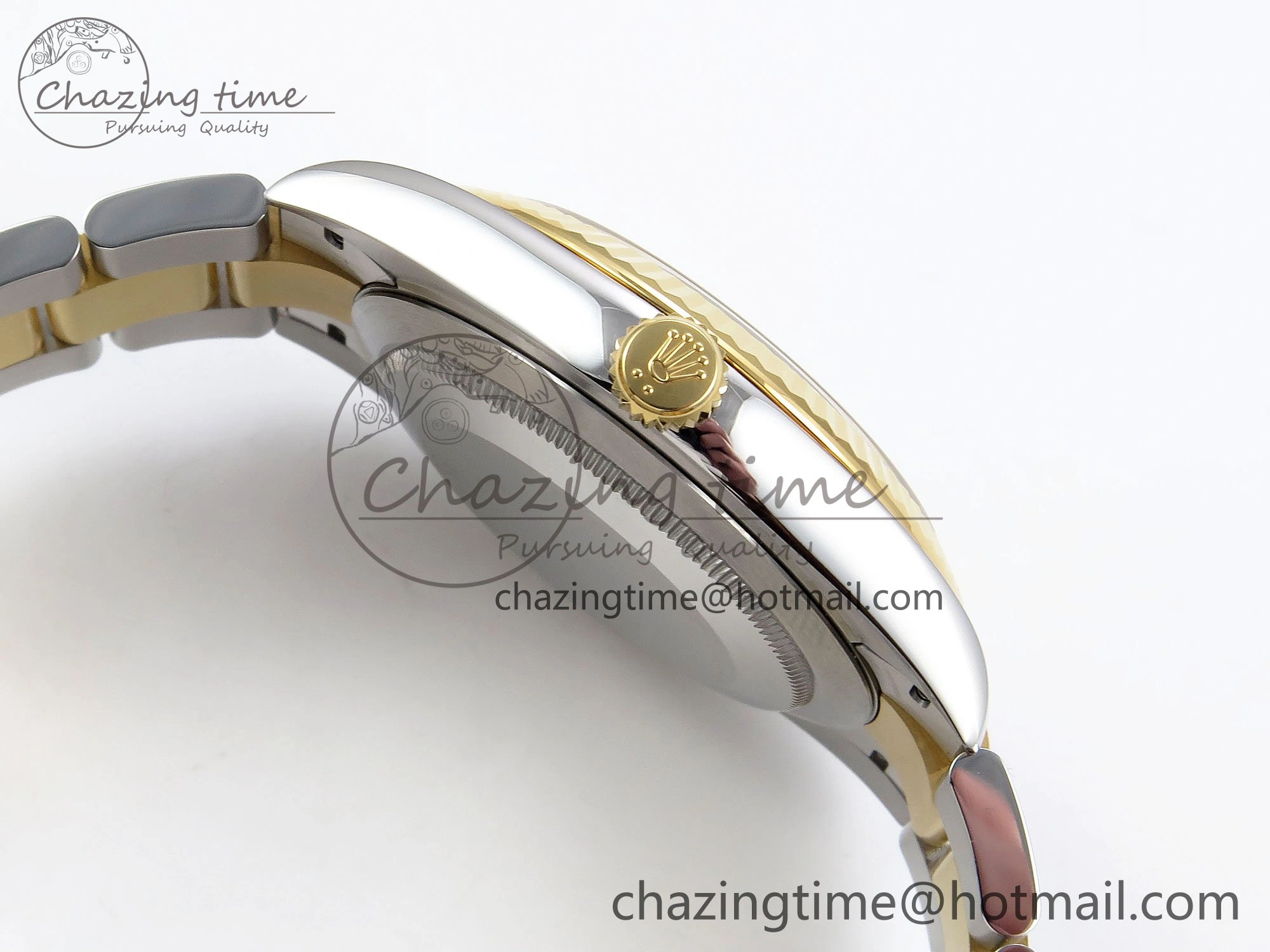 DateJust 41 126333 Clean 1:1 Best Edition 904L Steel YG Stick Dial on SS YG Oyster Bracelet VR3235