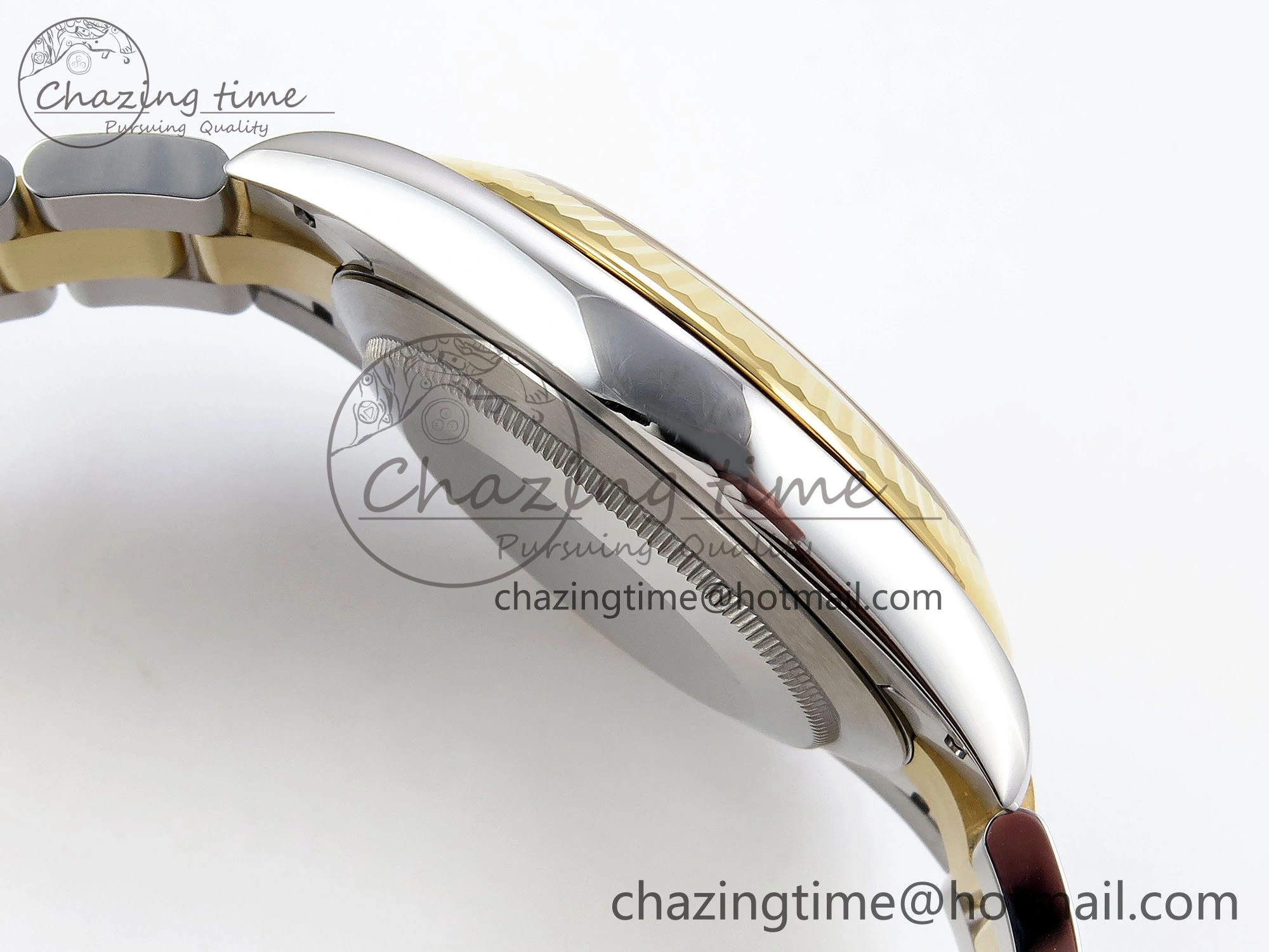 DateJust 41 126333 Clean 1:1 Best Edition 904L Steel YG Stick Dial on SS YG Oyster Bracelet VR3235
