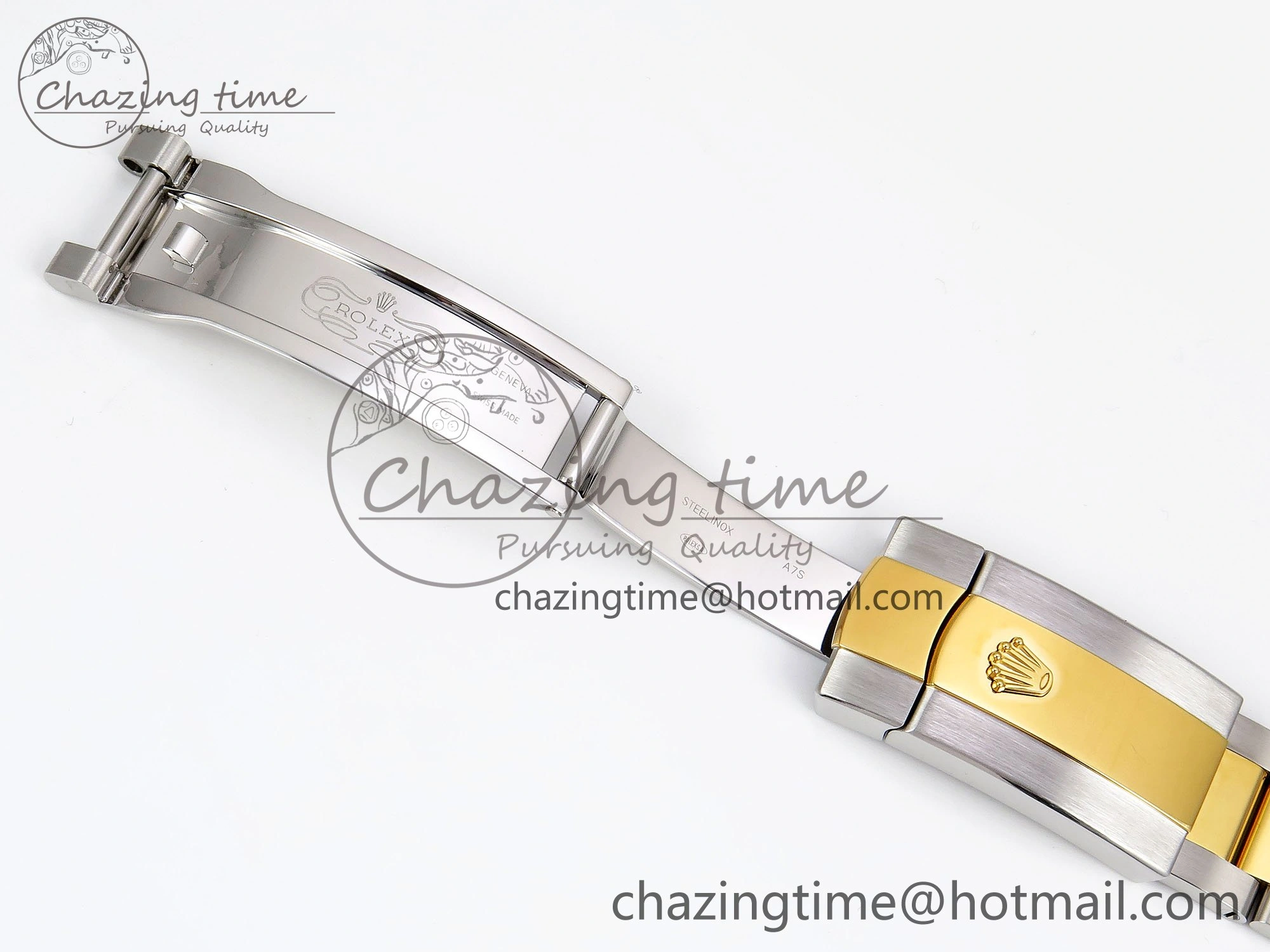 DateJust 41 126333 Clean 1:1 Best Edition 904L Steel YG Stick Dial on SS YG Oyster Bracelet VR3235