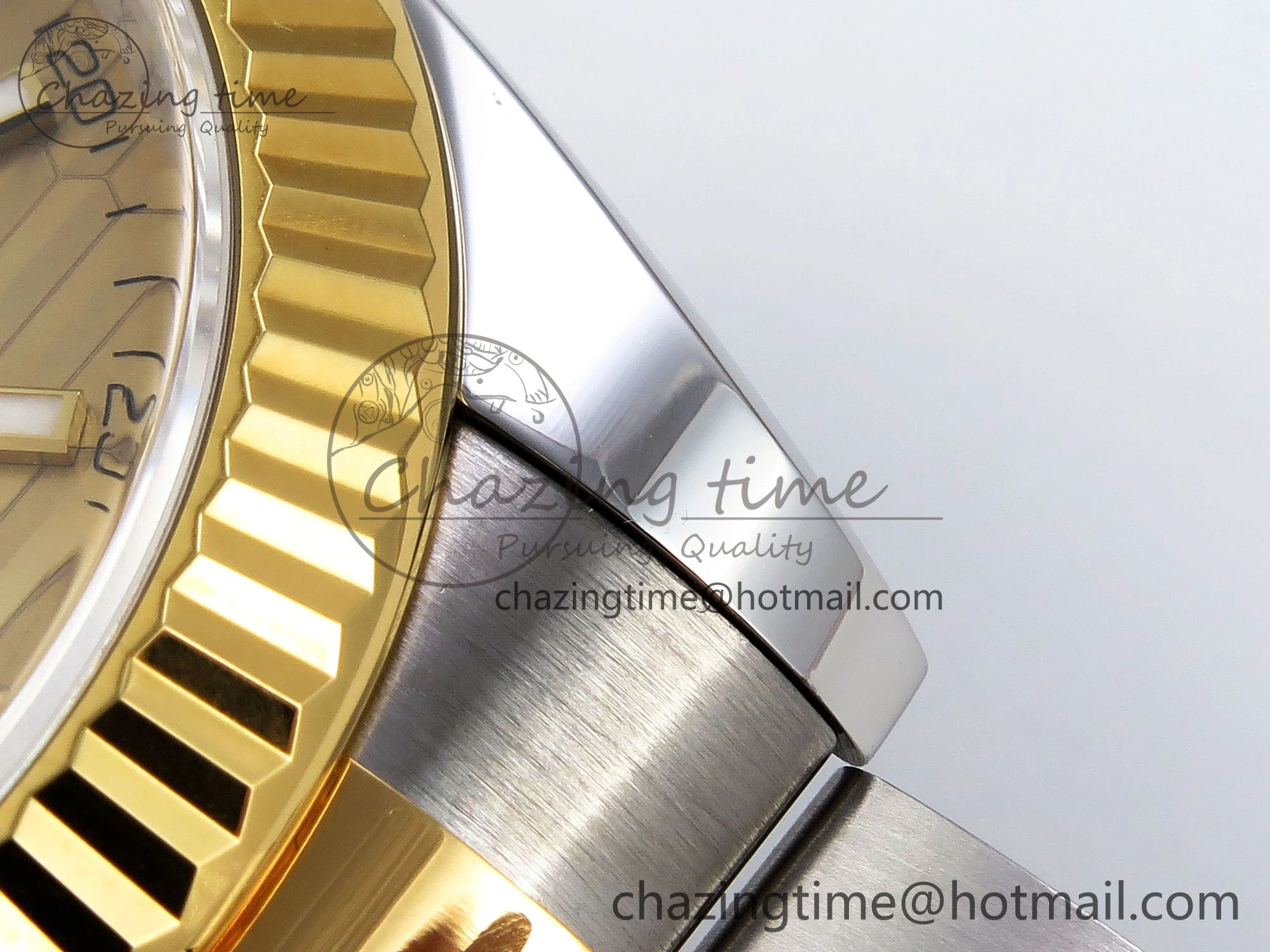 DateJust 41 126333 Clean 1:1 Best Edition 904L Steel YG Textured Dial on SS YG Oyster Bracelet VR3235