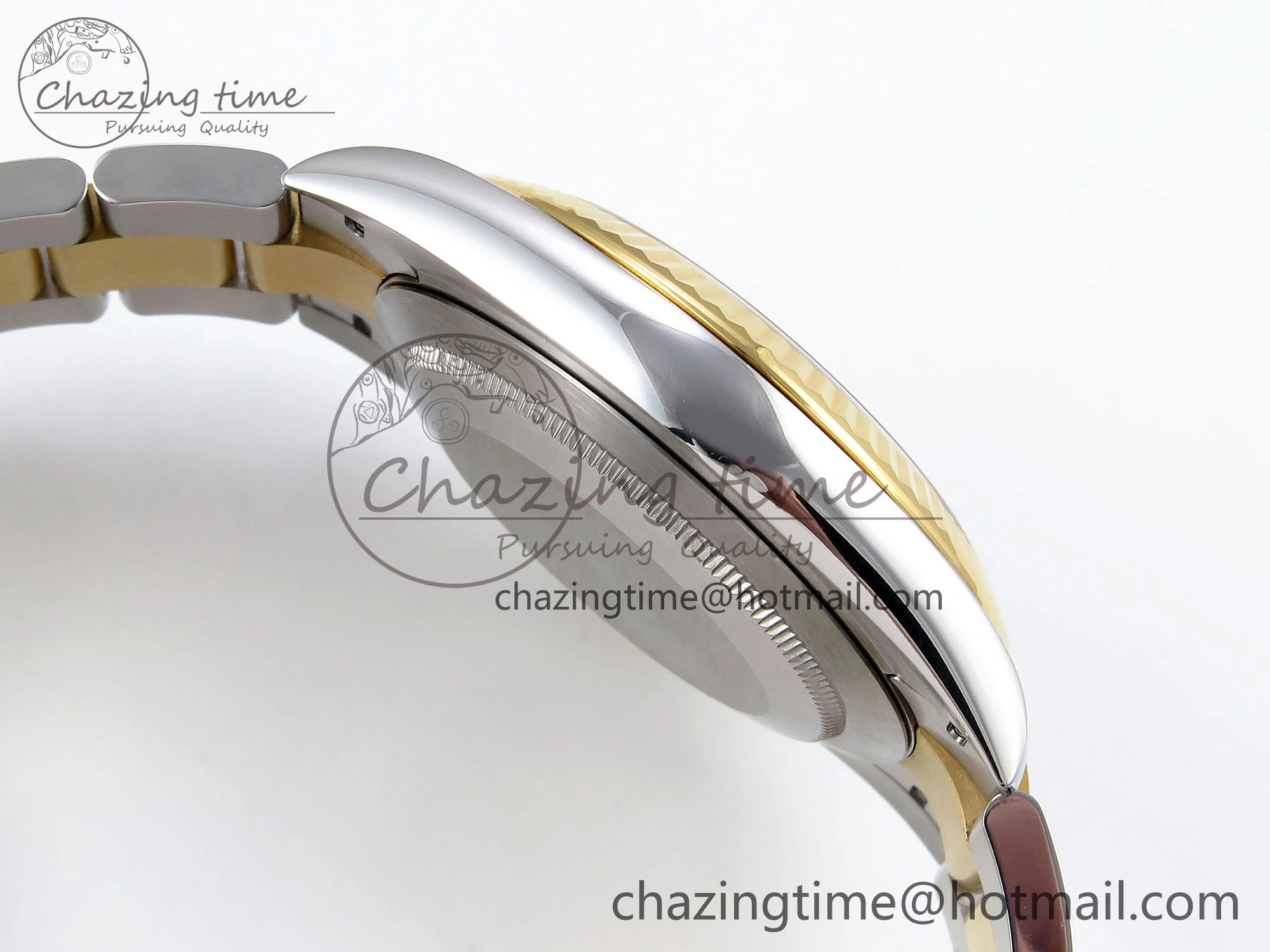 DateJust 41 126333 Clean 1:1 Best Edition 904L Steel YG Textured Dial on SS YG Oyster Bracelet VR3235