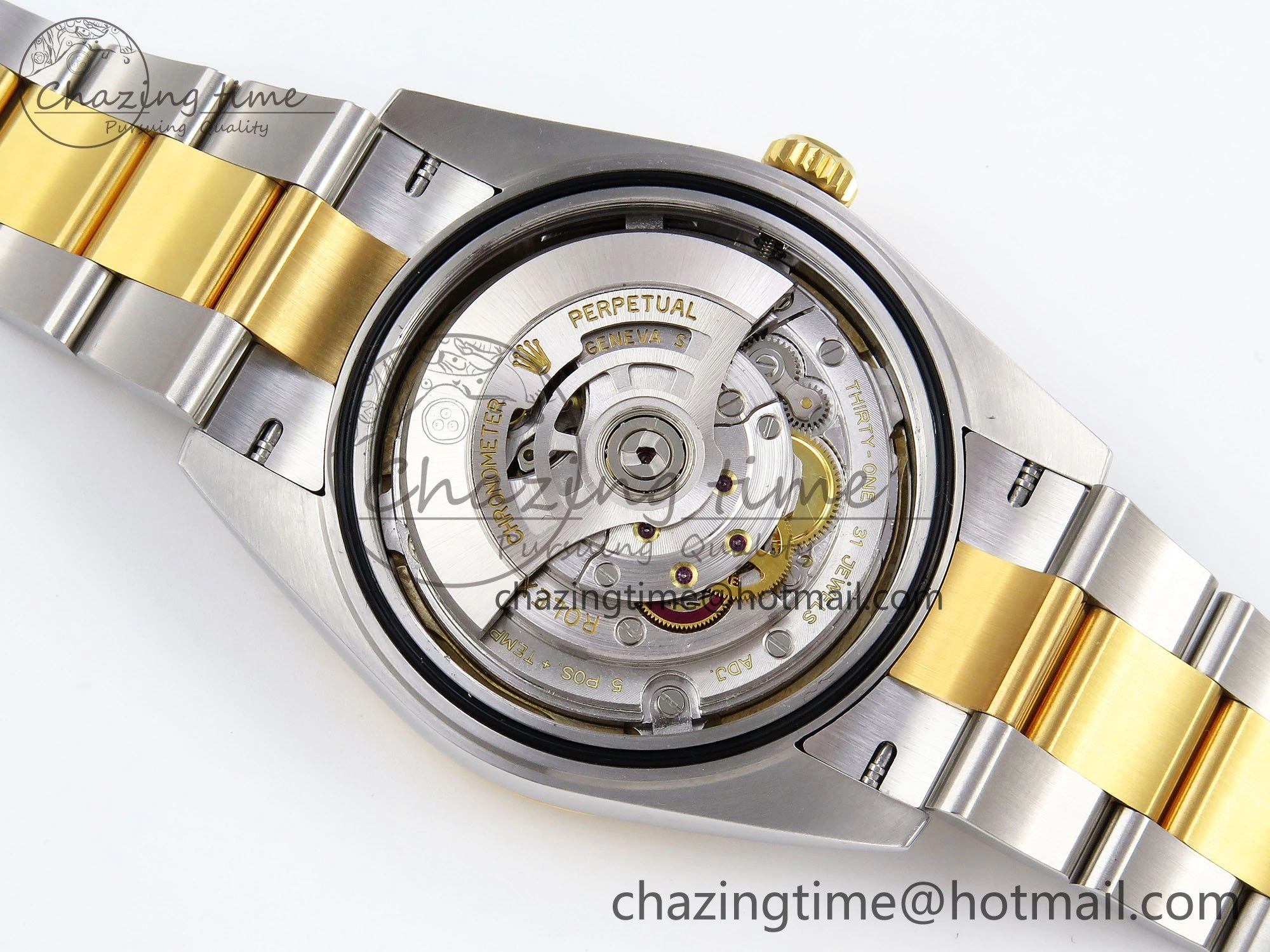 DateJust 41 126333 Clean 1:1 Best Edition 904L Steel YG Textured Dial on SS YG Oyster Bracelet VR3235