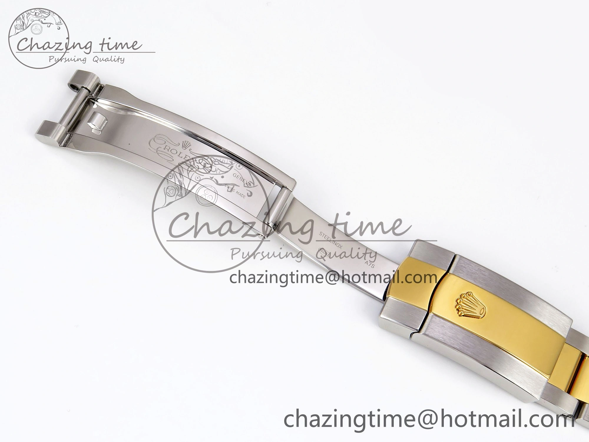 DateJust 41 126333 Clean 1:1 Best Edition 904L Steel YG Textured Dial on SS YG Oyster Bracelet VR3235