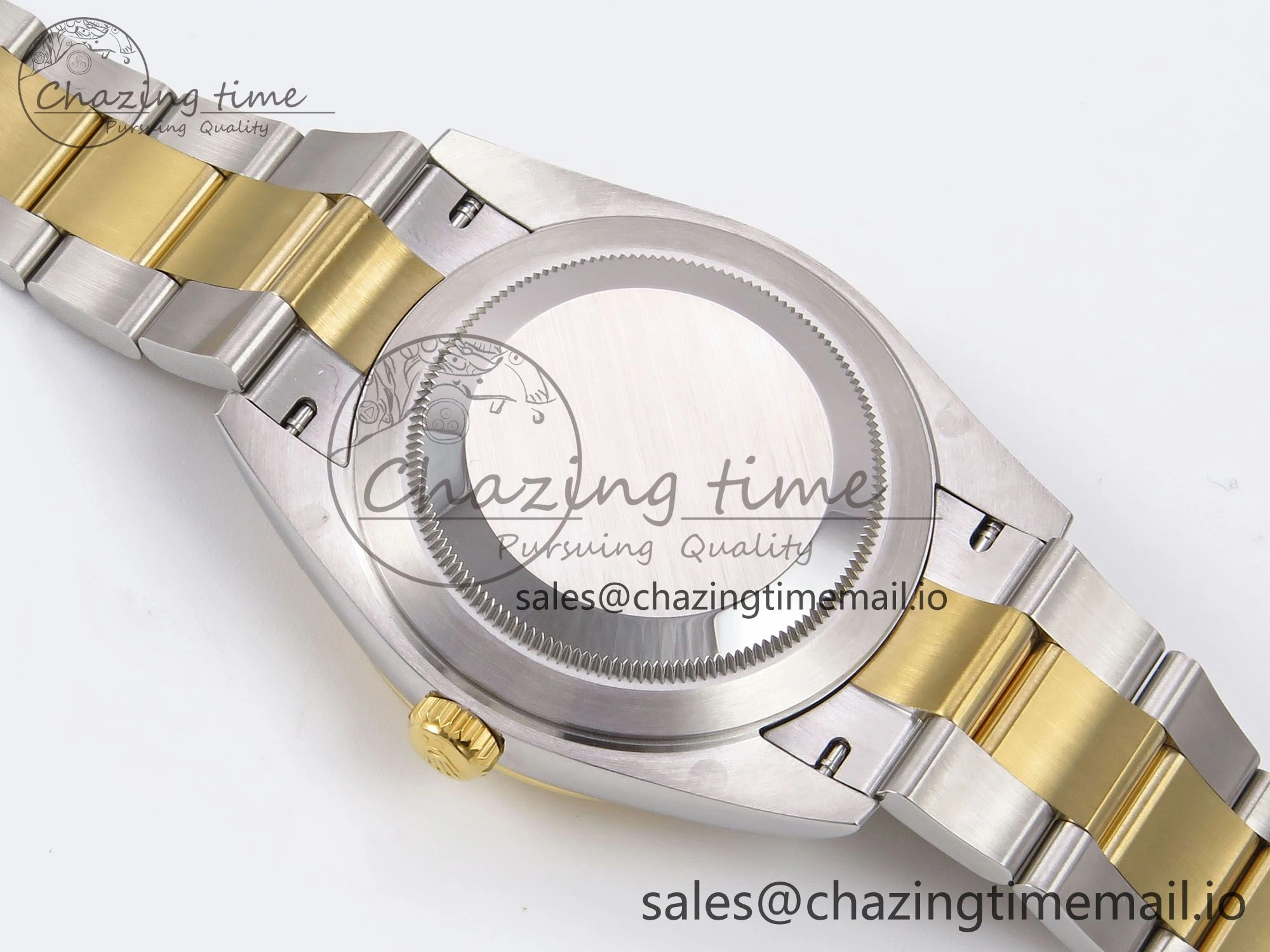DateJust 41 126333 EWEF Best Edition Gray Dial Green Roman Marker on SS YG Oyster Bracelet A3235
