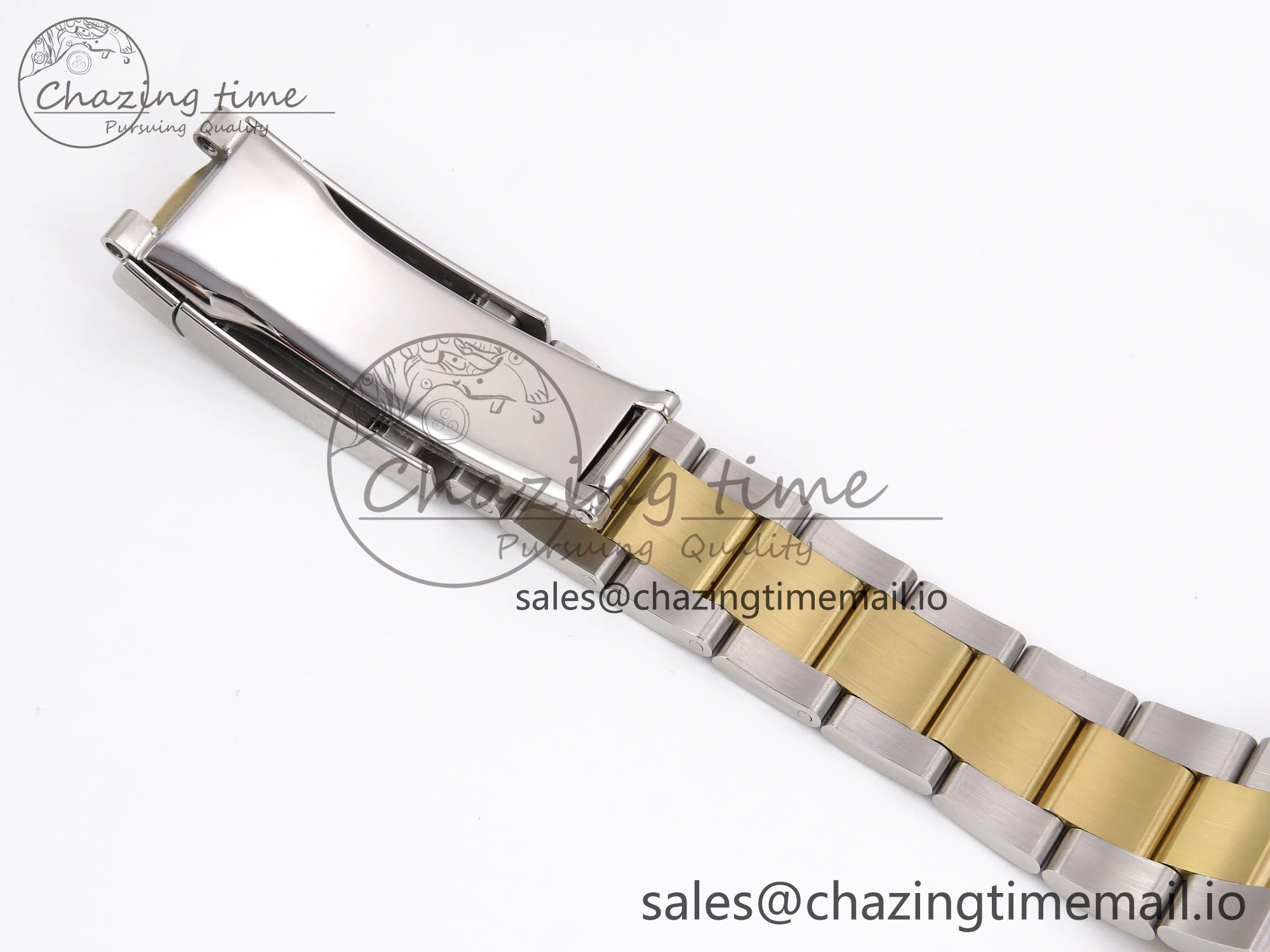 DateJust 41 126333 EWEF Best Edition Gray Dial Green Roman Marker on SS YG Oyster Bracelet A3235