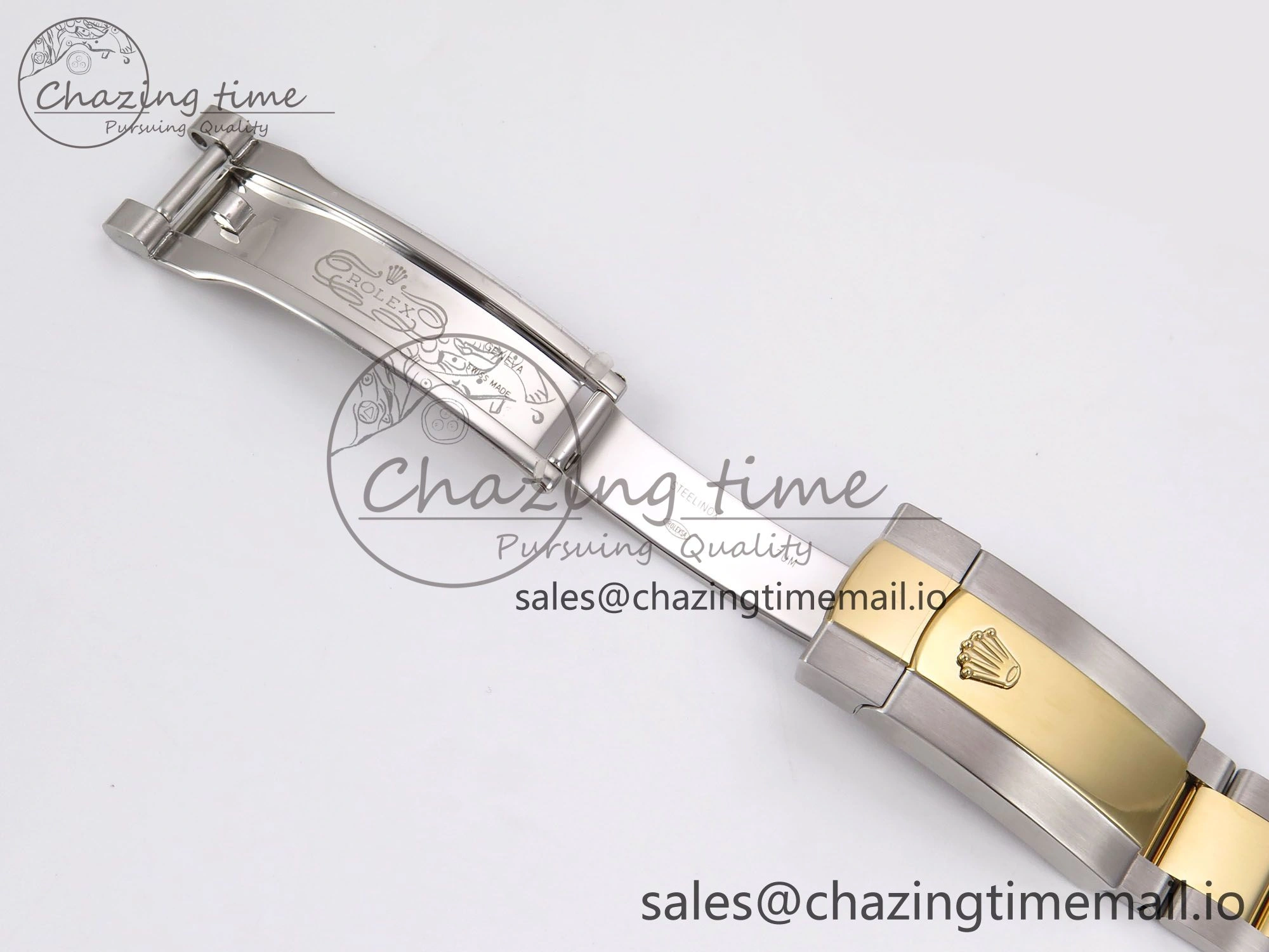 DateJust 41 126333 EWEF Best Edition Gray Dial Green Roman Marker on SS YG Oyster Bracelet A3235