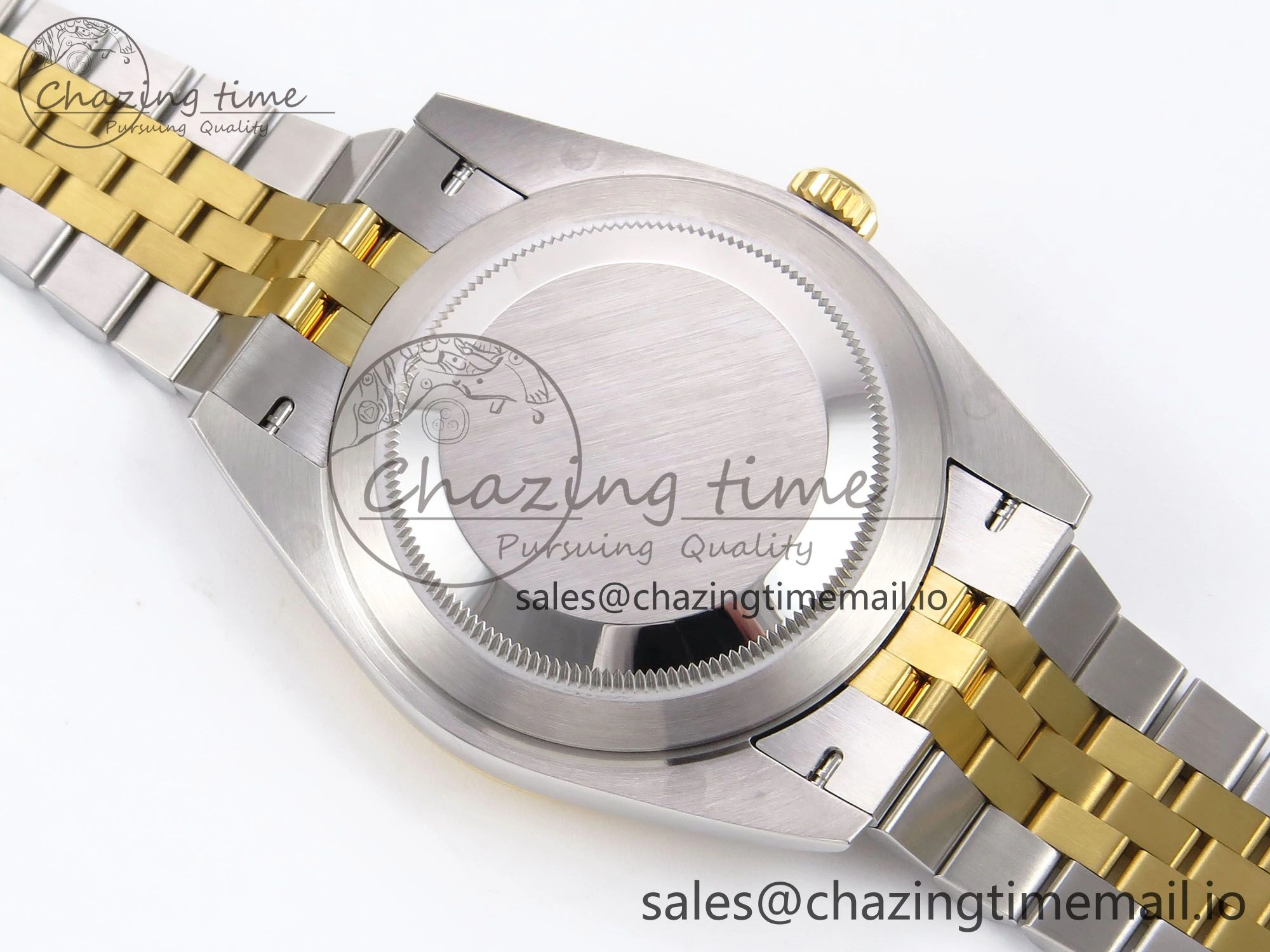DateJust 41 126333 EWEF Best Edition Gray Dial Green Roman Markers on SS YG Jubilee Bracelet A3235