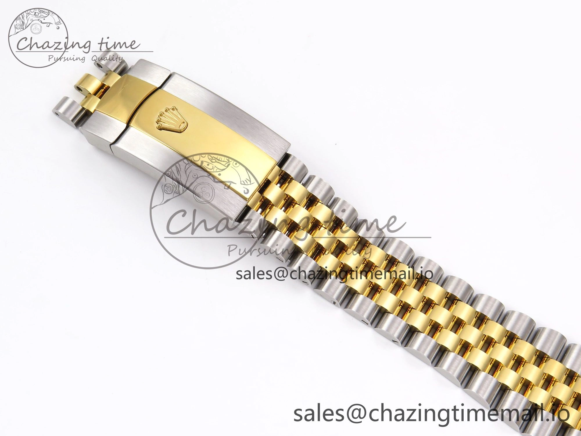 DateJust 41 126333 EWEF Best Edition Gray Dial Green Roman Markers on SS YG Jubilee Bracelet A3235
