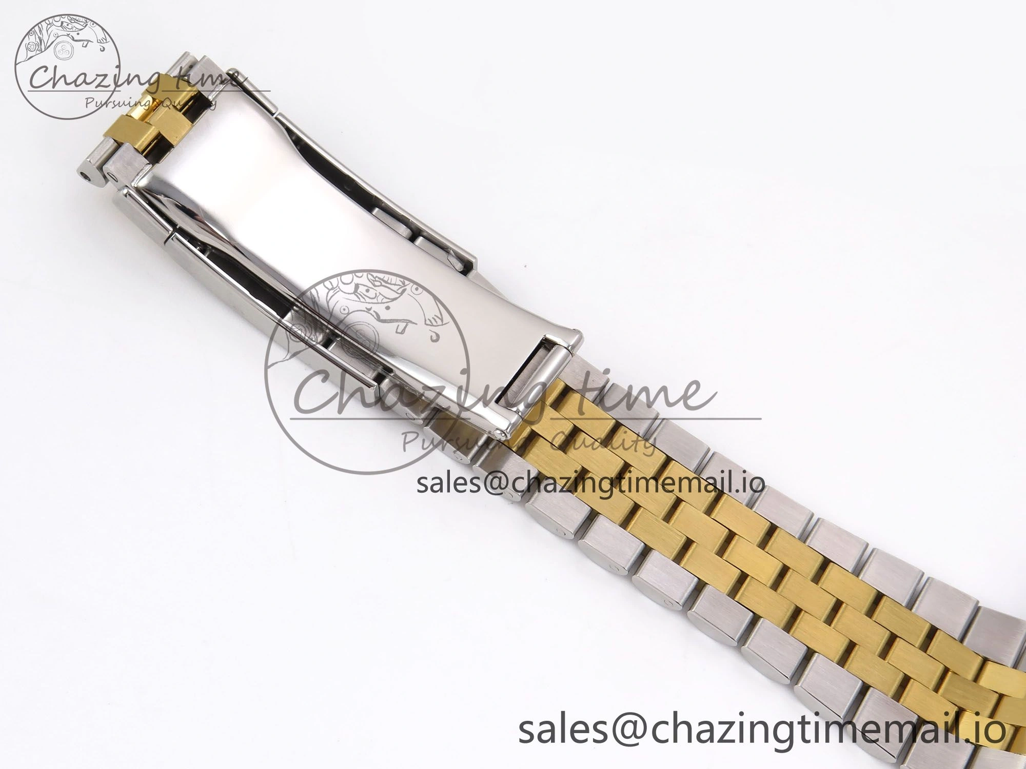DateJust 41 126333 EWEF Best Edition Gray Dial Green Roman Markers on SS YG Jubilee Bracelet A3235