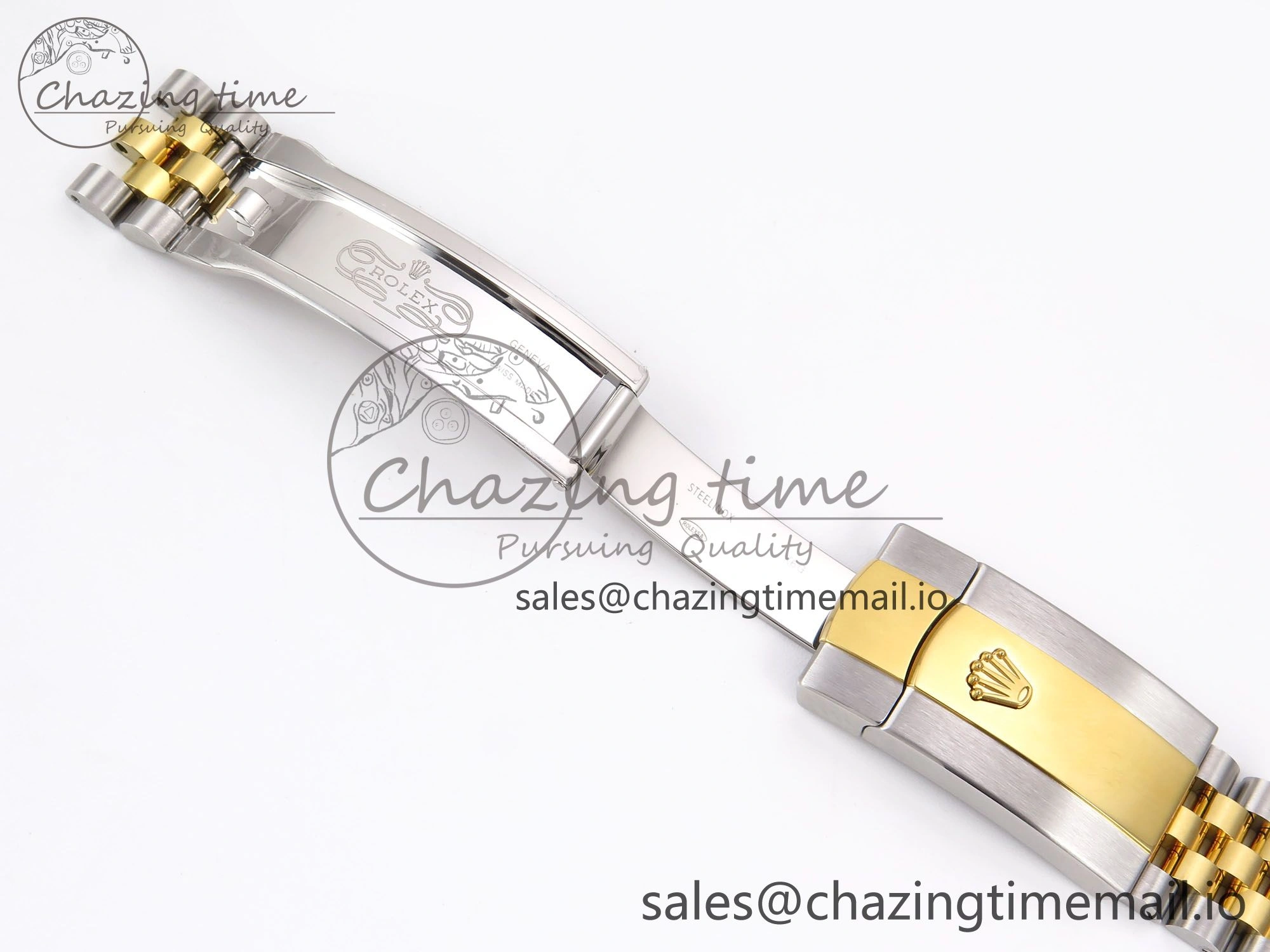 DateJust 41 126333 EWEF Best Edition Gray Dial Green Roman Markers on SS YG Jubilee Bracelet A3235