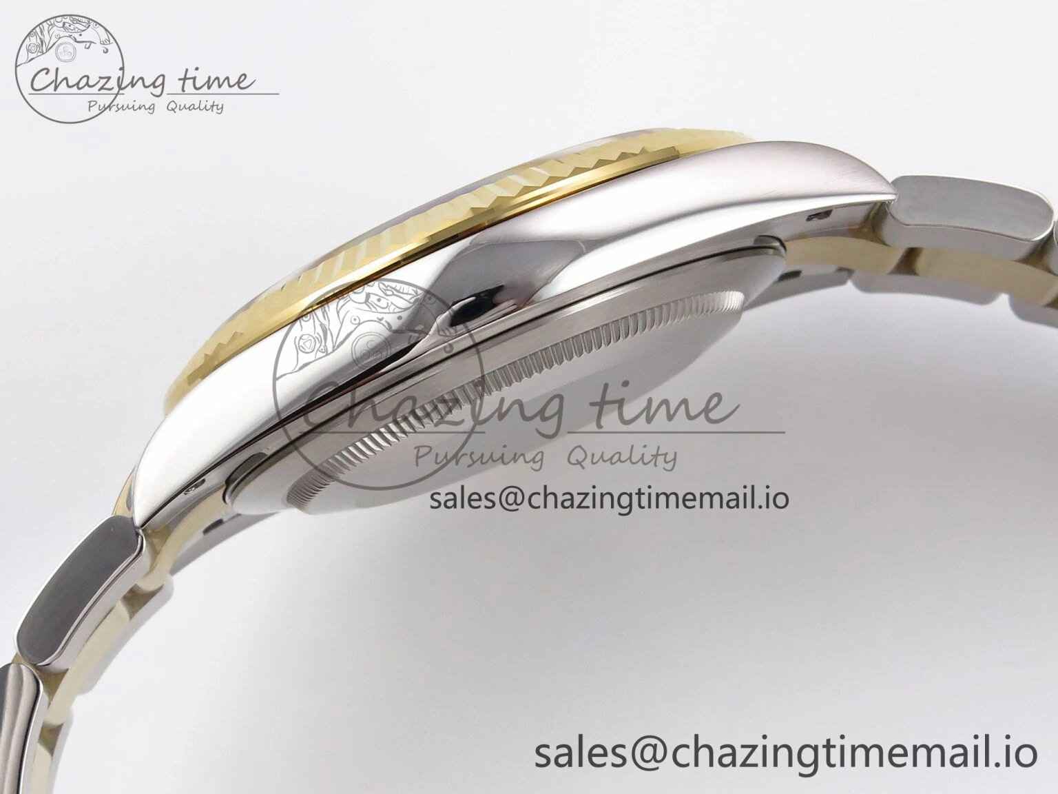 DateJust 41 126333 EWEF Best Edition Silver Stick Dial on SS YG Oyster Bracelet A3235