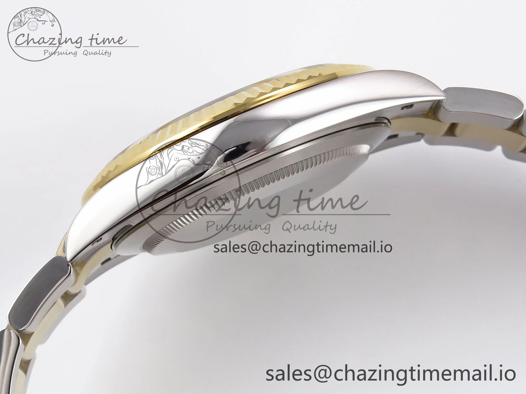 DateJust 41 126333 EWEF Best Edition Silver Stick Dial on SS YG Oyster Bracelet A3235