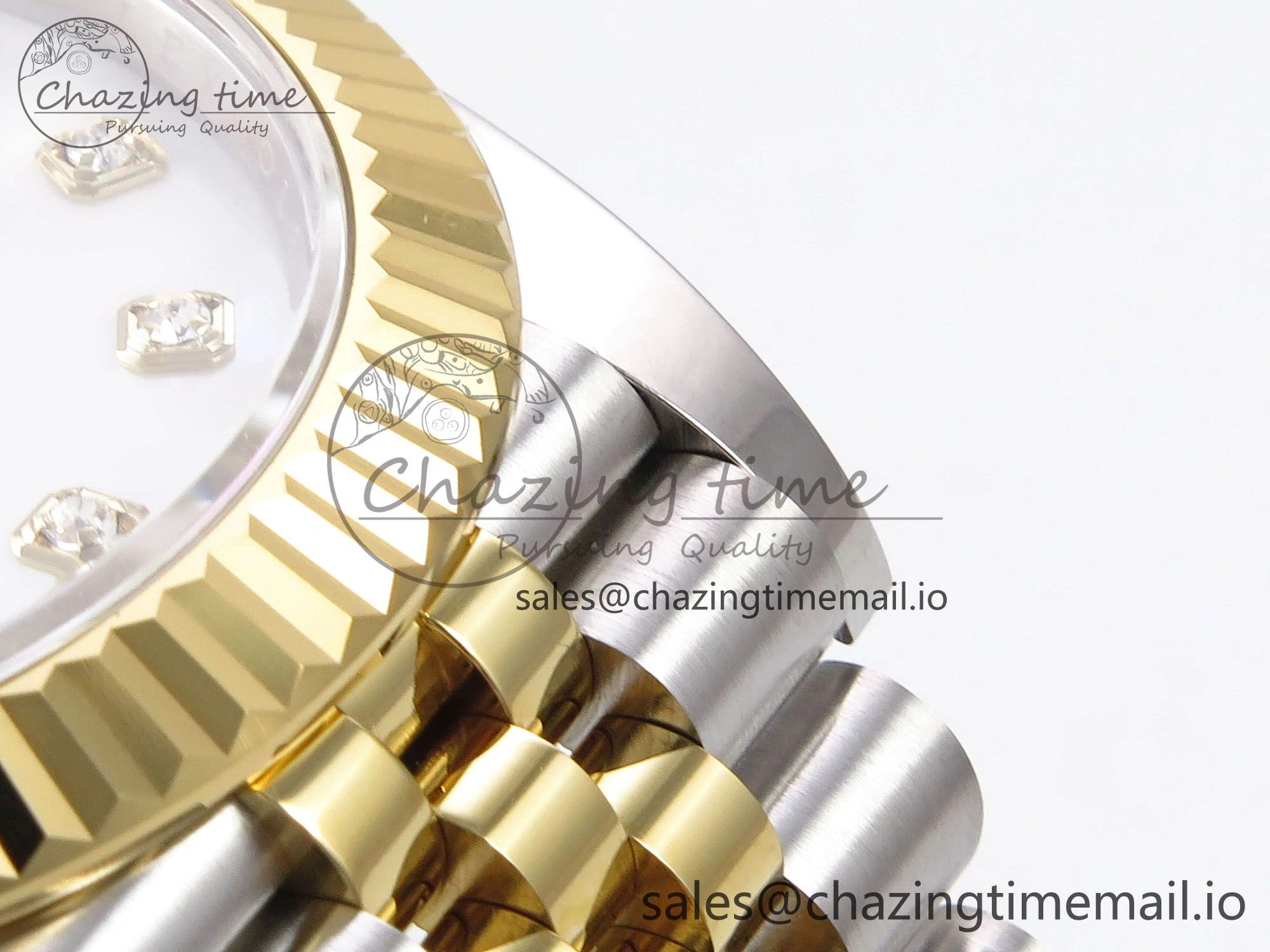 DateJust 41 126333 EWEF Best Edition White MOP Dial on SS YG Jubilee Bracelet A3235