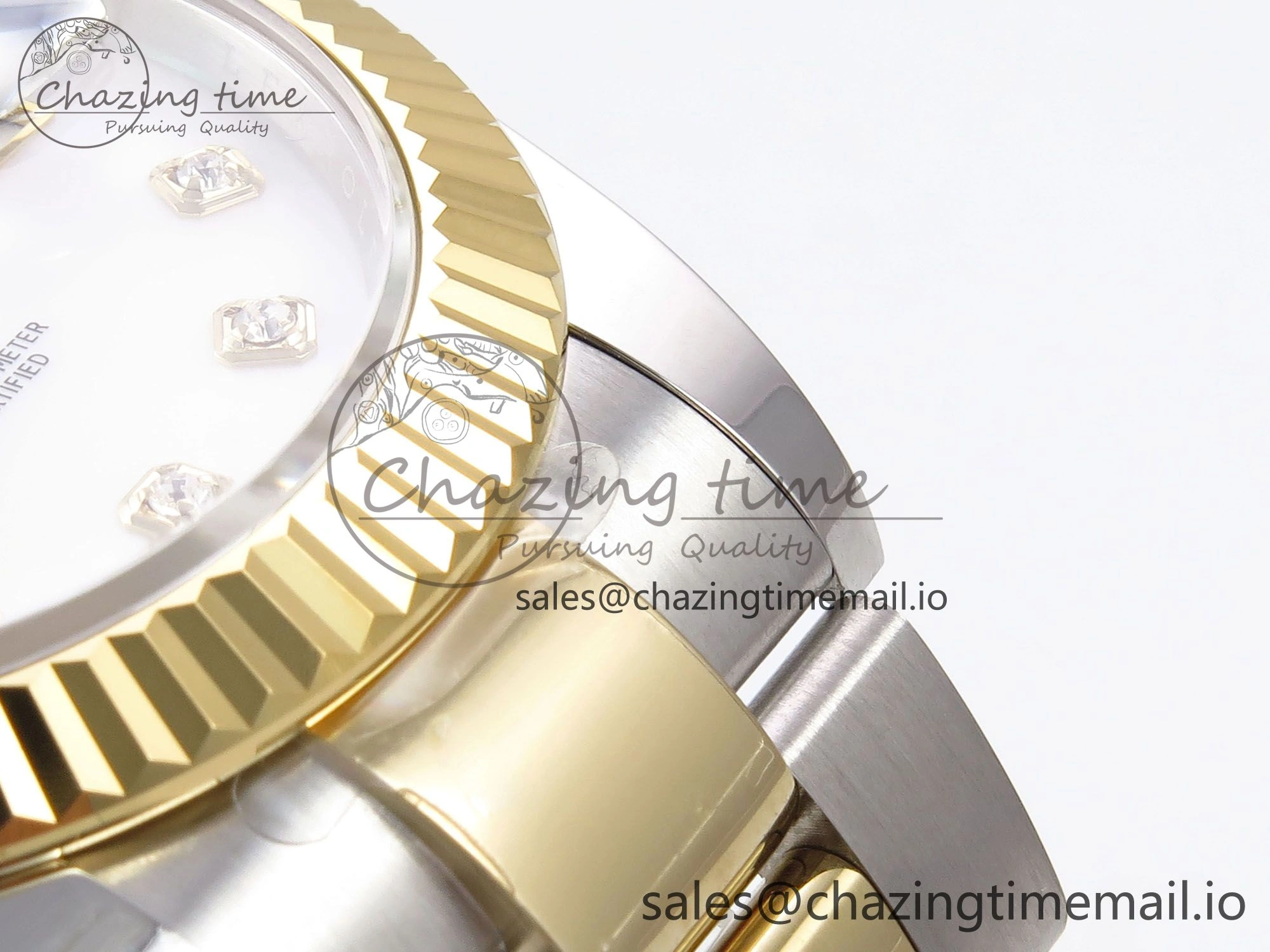 DateJust 41 126333 EWEF Best Edition White MOP Dial on SS YG Oyster Bracelet A3235