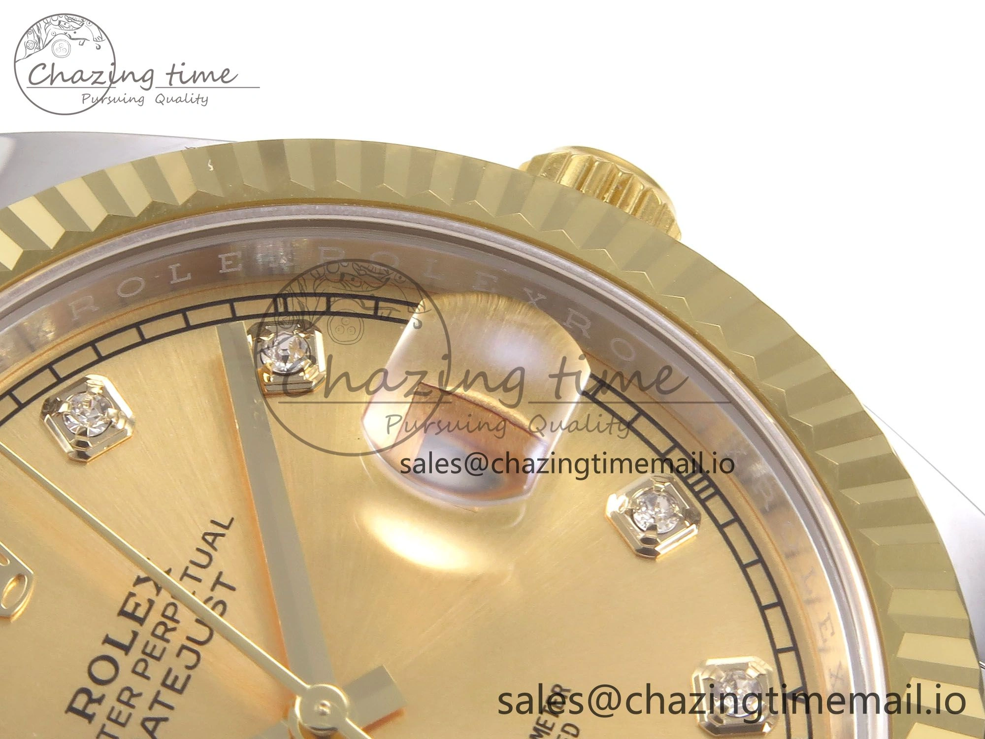 DateJust 41 126333 EWEF Best Edition YG Diamonds Dial on SS YG Jubilee Bracelet A3235