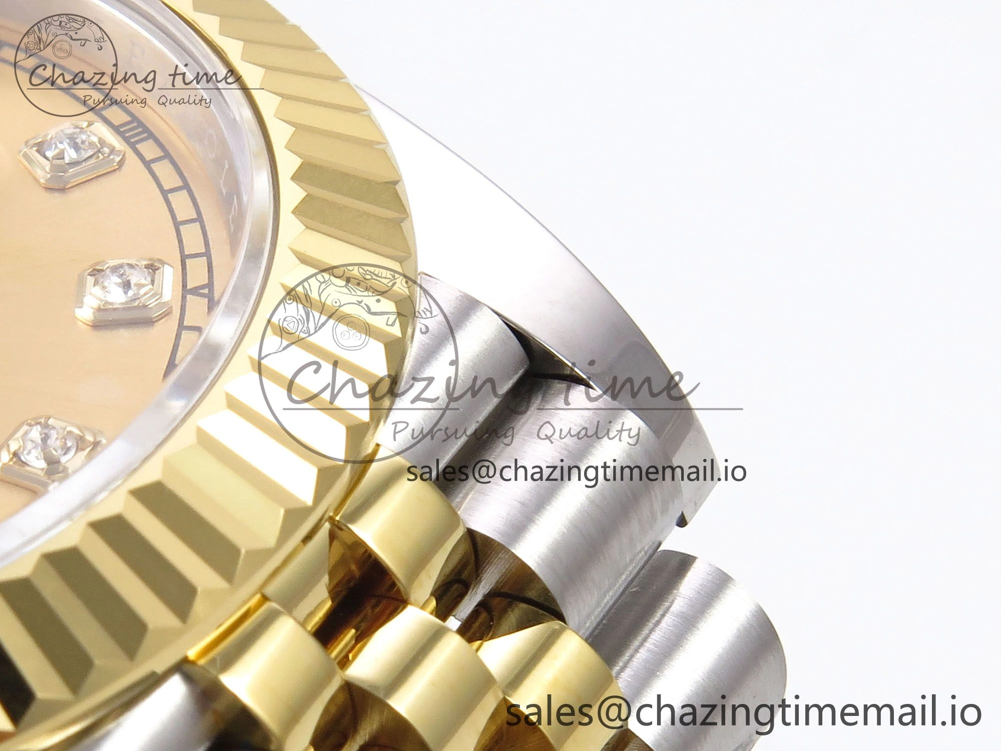 DateJust 41 126333 EWEF Best Edition YG Diamonds Dial on SS YG Jubilee Bracelet A3235