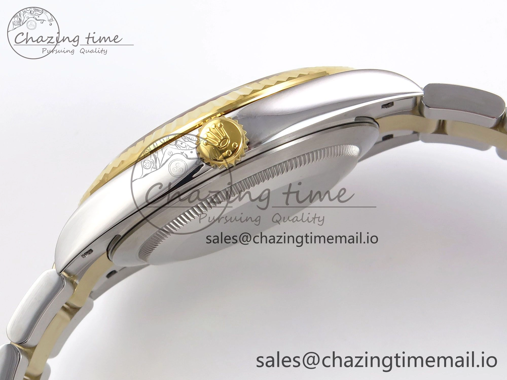 DateJust 41 126333 EWEF Best Edition YG Diamonds Dial on SS YG Oyster Bracelet A3235