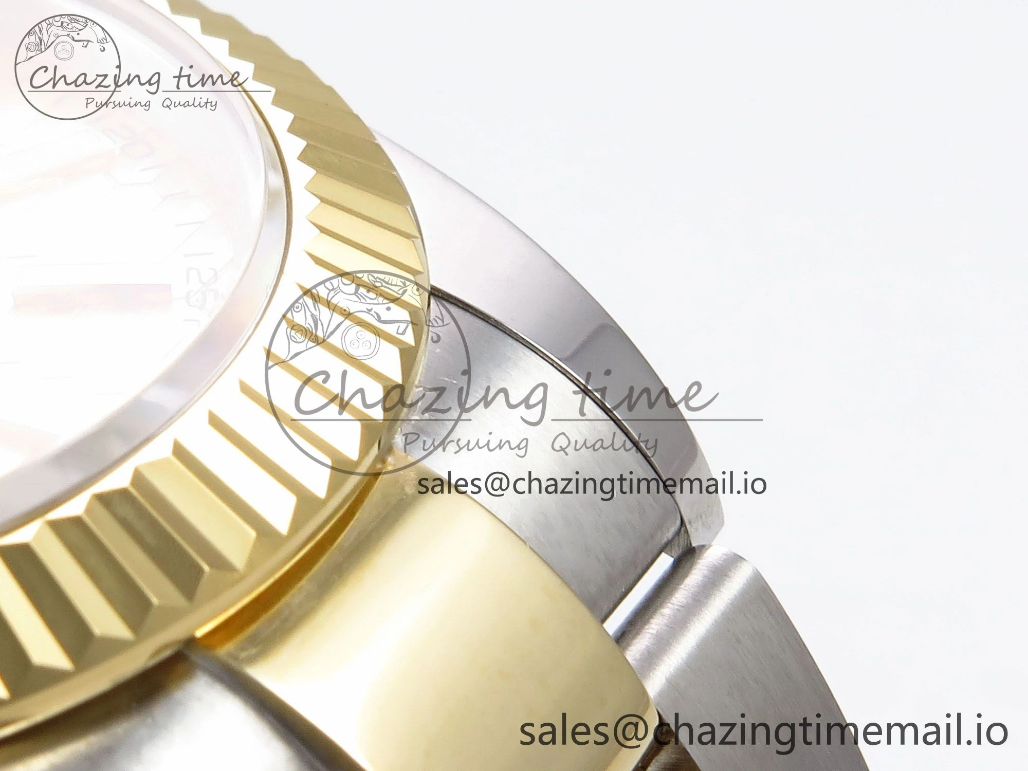 DateJust 41 126333 EWEF Best Edition YG Textured Dial on SS YG Oyster Bracelet A3235