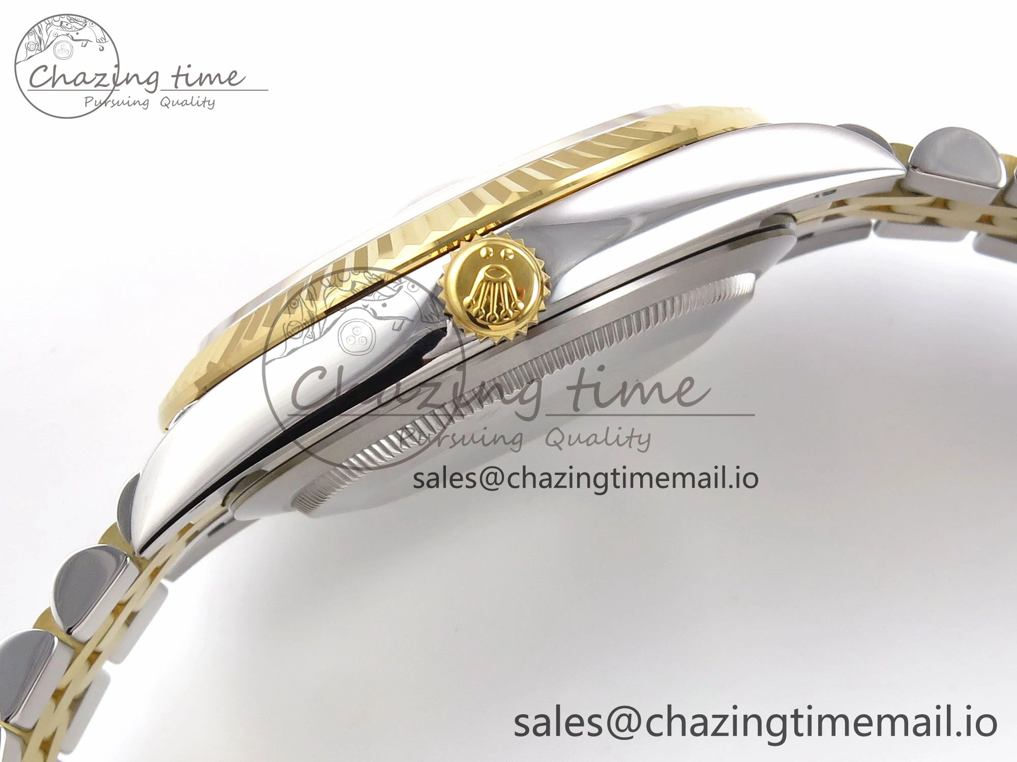 DateJust 41 126333 EWEF Best Edition YG Texuted Dial on SS YG Jubilee Bracelet A3235