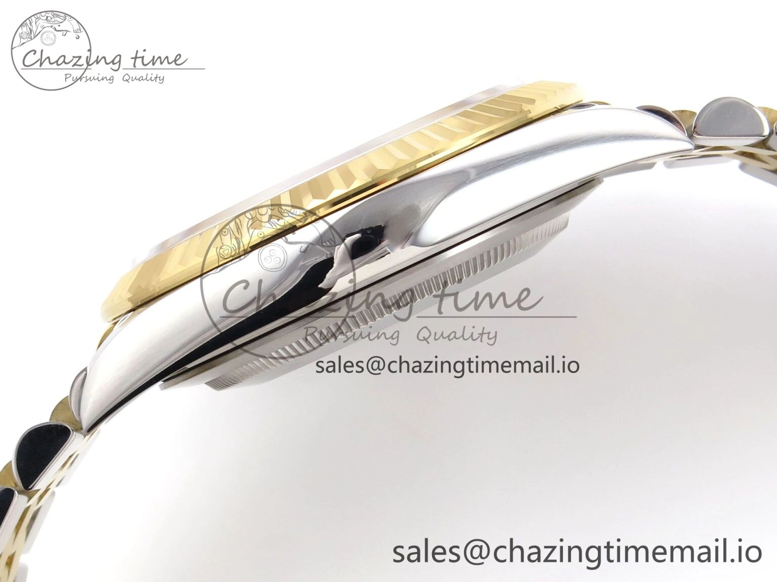 DateJust 41 126333 EWEF Best Edition YG Texuted Dial on SS YG Jubilee Bracelet A3235
