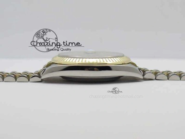 DateJust 41 126333 Noob 1:1 Best Edition YG Wrapped Black Dial Diam On SS YG Bracelet A3235