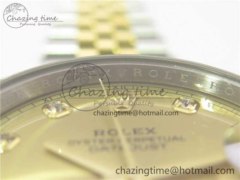 DateJust 41 126333 SS YG ARF 1:1 Best Edition 904L Steel YG Diamonds Dial on Jubilee Bracelet A2824