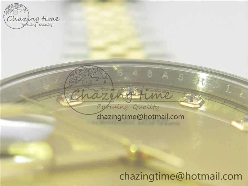 DateJust 41 126333 SS YG ARF 1:1 Best Edition 904L Steel YG Diamonds Dial on Jubilee Bracelet A2824