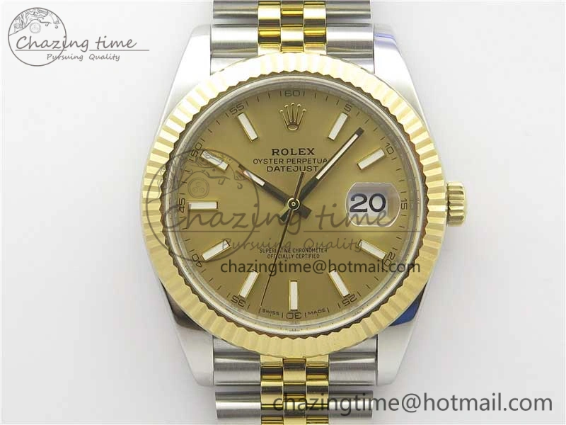 DateJust 41 126333 SS YG ARF 1:1 Best Edition 904L Steel YG Lumed Dial on Jubilee Bracelet A2824