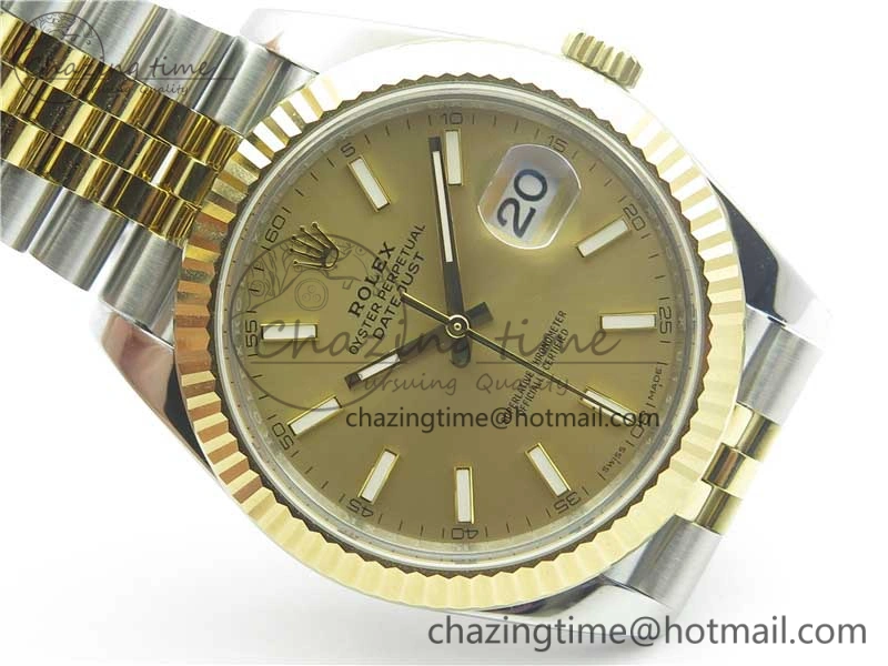 DateJust 41 126333 SS YG ARF 1:1 Best Edition 904L Steel YG Lumed Dial on Jubilee Bracelet A2824