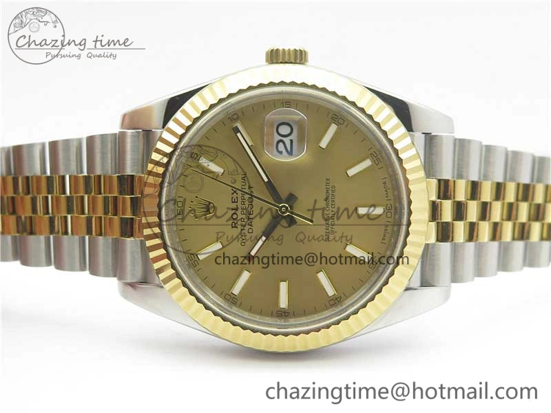 DateJust 41 126333 SS YG ARF 1:1 Best Edition 904L Steel YG Lumed Dial on Jubilee Bracelet A2824