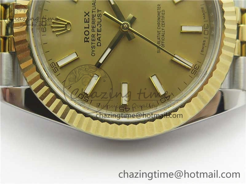 DateJust 41 126333 SS YG ARF 1:1 Best Edition 904L Steel YG Lumed Dial on Jubilee Bracelet A2824