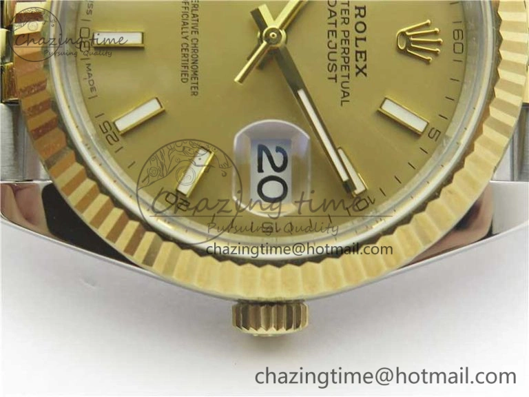DateJust 41 126333 SS YG ARF 1:1 Best Edition 904L Steel YG Lumed Dial on Jubilee Bracelet A2824