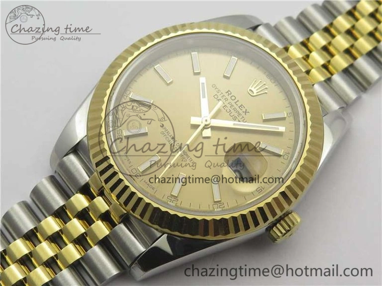 DateJust 41 126333 SS YG ARF 1:1 Best Edition 904L Steel YG Lumed Dial on Jubilee Bracelet A2824