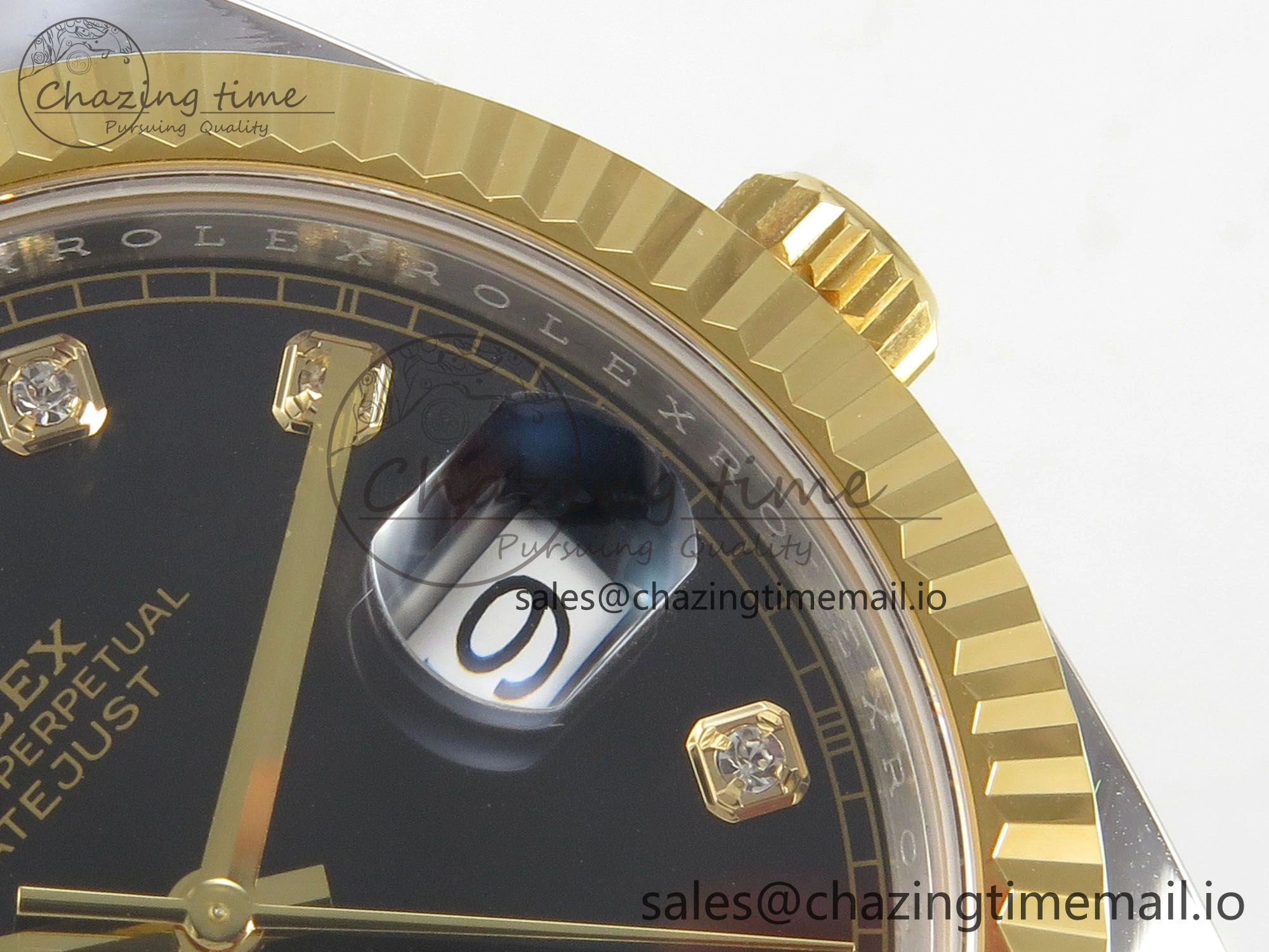 DateJust 41 126333 SS YG ARF 1:1 Best Edition Black Diamonds Dial on Jubilee Bracelet SH3235 (Weighted)